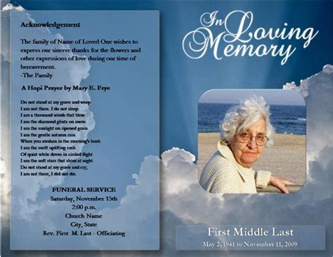 downloadable funeral bulletin covers click funeral