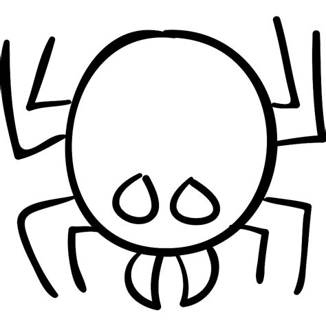 Spider Outline Vector Svg Icon Svg Repo