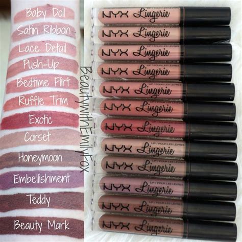 Nyx Lip Lingerie Lipstick Review Swatches Lace Detail Bedtime My XXX Hot Girl