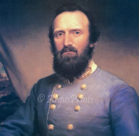 General Thomas Stonewall Jackson Civil War Canvas Art Print By Browne