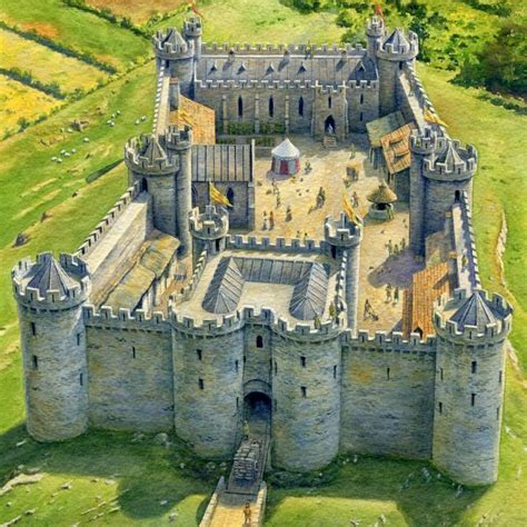 Castle By Steve Noon Book Illustration From Scholastics Knights