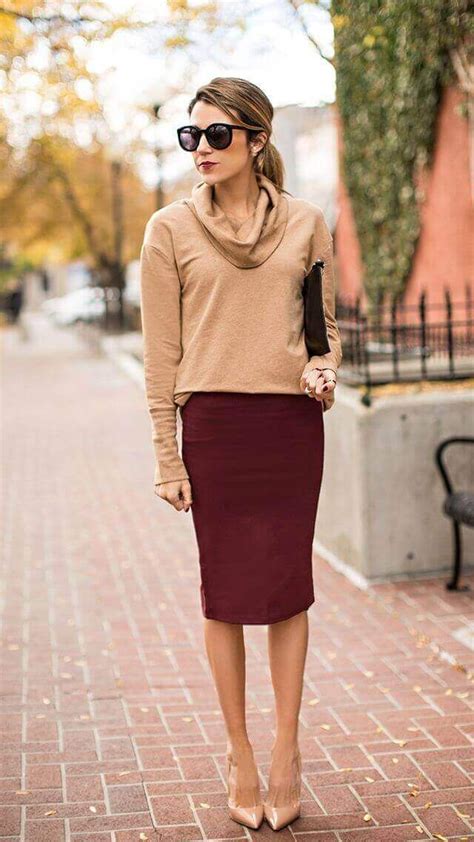 Women S Skirt And Blouse Sets For Work Fall Outfits For Work Fall Workwear Office Casual