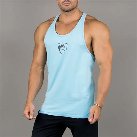 New Mens Sleeveless Tank Tops Summer Print Wolf Cotton Male Tank Tops Gyms Clothing Bodybuilding