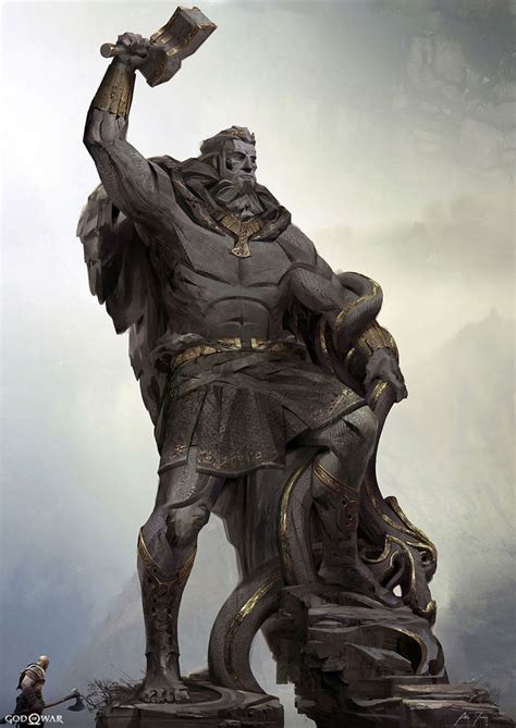 Thor Statue Art God Of War Art Gallery