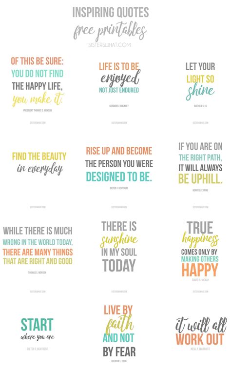 Download Some Great And Inspiring Quotes Free Printables