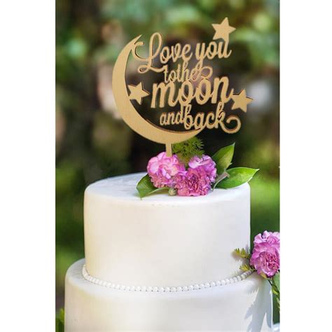 New Design Rustic Wedding Cake Topper Love You To The Moon And Back