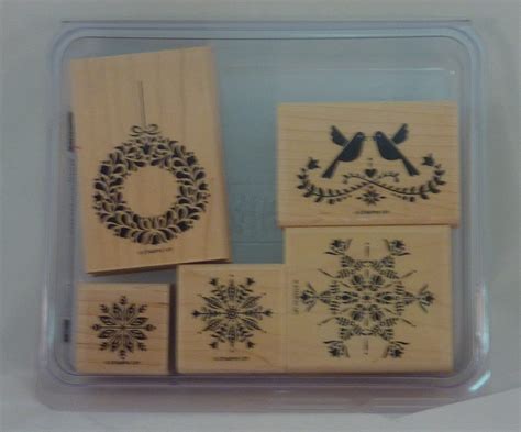 Amazon Com Stampin Up Northern Hearts Set Of Decorative Rubber Stamps Retired Arts