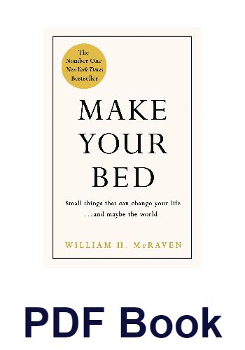 Make Your Bed Pdf Book By William H Mcraven Pdf Lake