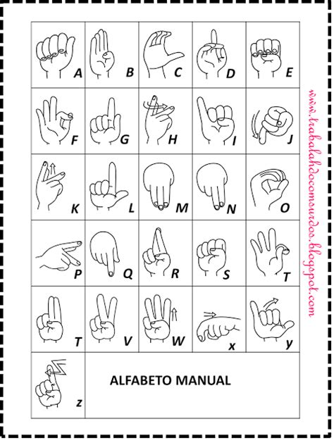 Trabalhando Com Surdos Fichas Alfabeto Manual Ilustrado Em Libras Ii Images Porn Sex Picture