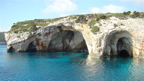 Blue Caves Zakynthos Island Greece High Definition