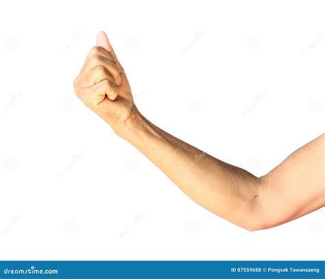 Old Woman Arm Wrinkles With White Background Health Care And Me Stock