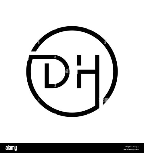 Inicial Dh Letter Logo Creative Typography Vector Template Diseño Del Logotipo De La Letra Dh