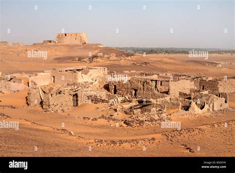 The Ruins Of The Medieval City Of Old Dongola Sudan Africa Stock