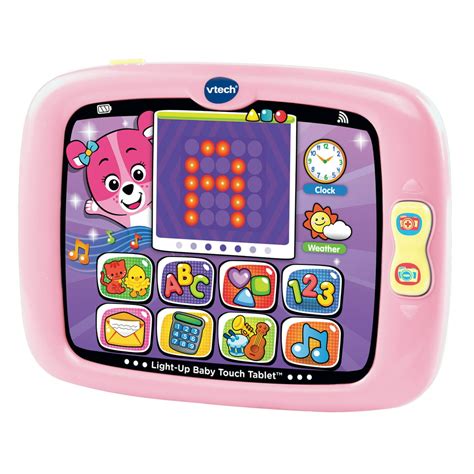 Vtech Light Up Baby Touch Tablet Learning Toy For Baby Pink Walmart