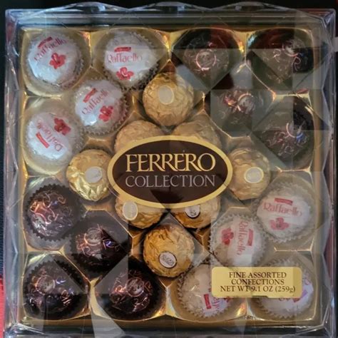 Ferrero Rocher Fine Hazelnut Milk Chocolates Count Assorted