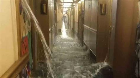 Footage Shows Carnival Cruise Flooding With Water Due To Issue With