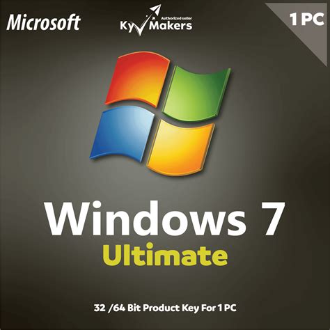 Microsoft Windows 7 Ultimate Product Key Lifetime Activation For 1 P