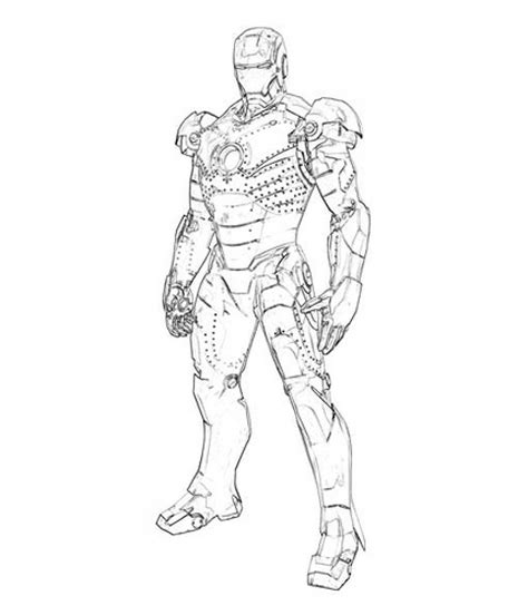 Iron Man 80530 Superheroes Free Printable Coloring Pages