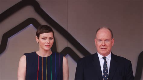 sombre princess charlene of monaco debuts chic new hairstyle as she joins prince albert for f1
