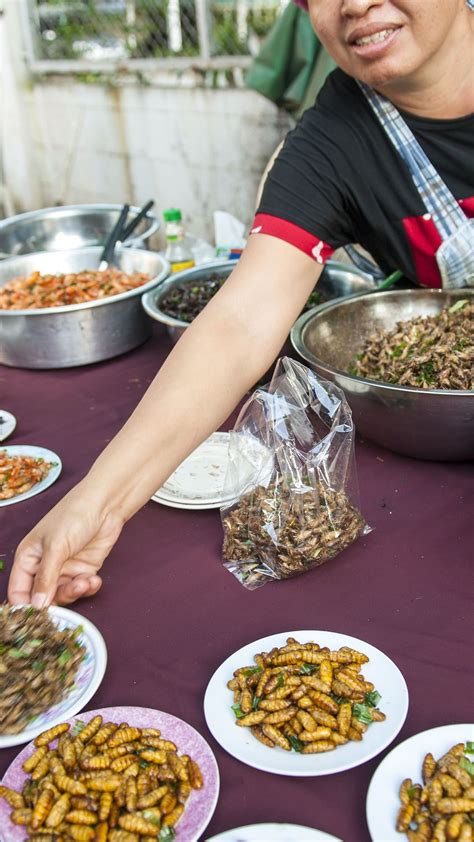 Street Food Insectes En Thaïlande Voyage Sportif Thaïlande