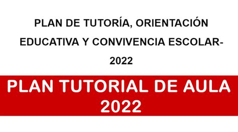 Plan De TutorÍa 2022 Mathtic