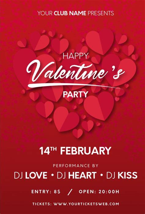 Lovely Valentines Day Freepik Party Invitations And Posters Yes Web