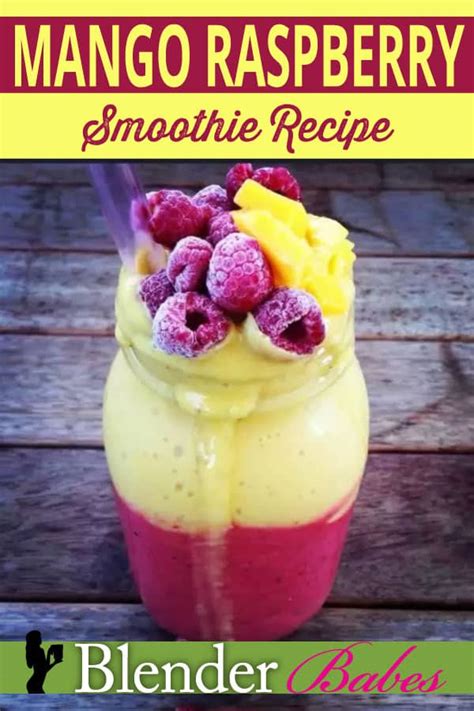 How To Make Mango Raspberry Smoothie Blender Babes