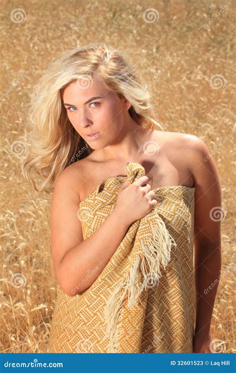 Blonde In Wheat Stock Image Image Of Desire Healthy