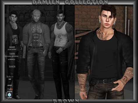Second Life Marketplace Ts Mens Damien Brown