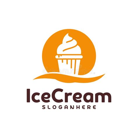 Ice Cream Logo Vector Ice Cream Emblem Design Food Logo Vector