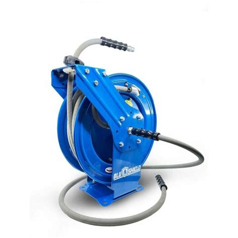 Dual Arm Retractable Rubber Pressure Washer Non Marking Hose Reel