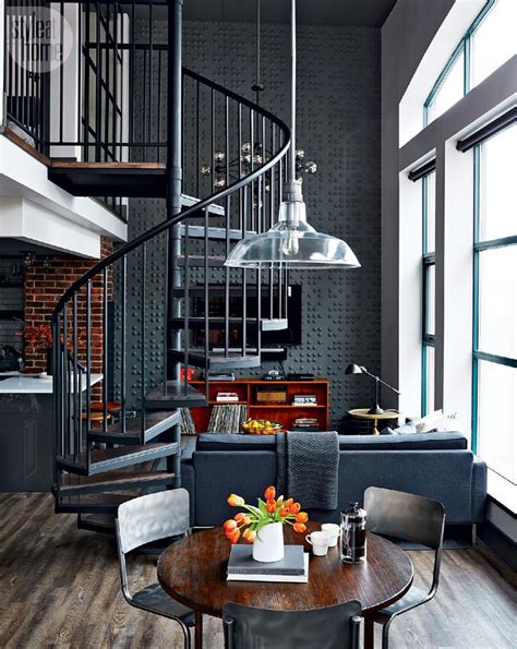 Spruce up that concrete floor and metal railings with our top 50 industrial home décor picks. Loft tour: Retro-industrial design | Loft design ...