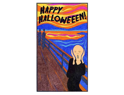 Happy Halloween Scream Mural Art Projects For Kids
