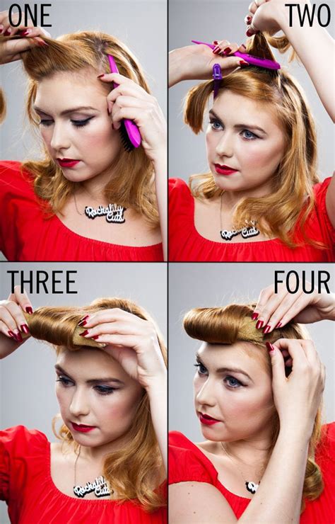 Hair How To A Big Fake Fringe Pinup Hair Tutorial 1940s Hairstyles Rockabilly Hair Tutorials