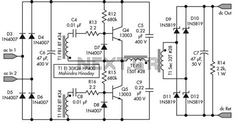 1 danger if fuse is incorrectly replaced. simple smps circuit diagram under Repository-circuits ...