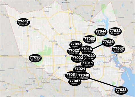 No Treat These Harris County Zip Codes Have The Highest Rate Of Sex Offenders
