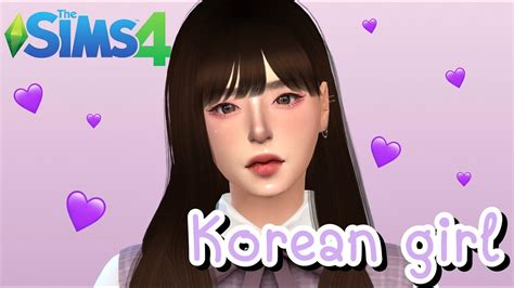 The Sims 4 Cas L Ha Neul Korean Girl L Creat A Sim L Cc List And Download Youtube