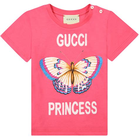 Gucci Baby Gucci Princess T Shirt In Pink Bambinifashioncom