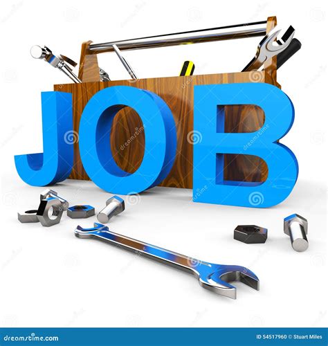 Job Word Represents Hire Me and Apply Stock Illustration - Illustration