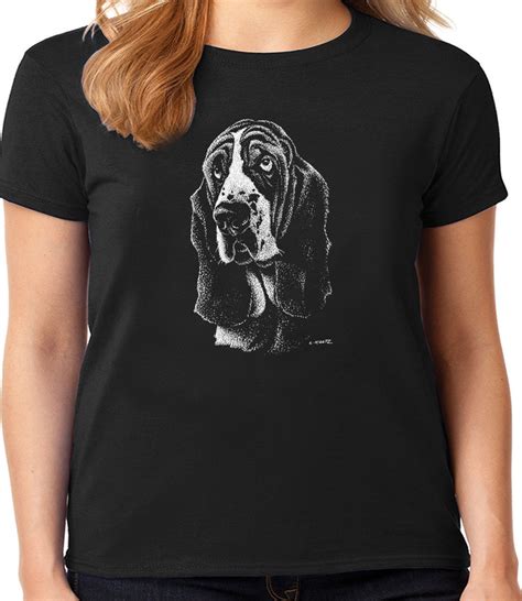 Basset Hound T Shirt For Women Ladies Tee Dog Ts Etsy