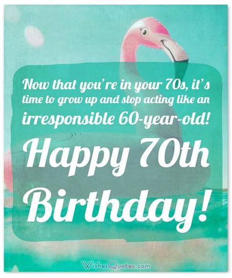 70th Birthday Wishes And Birthday Card Messages