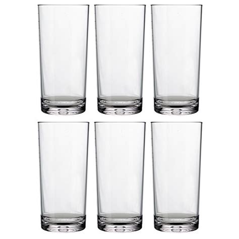 Water Tumblers Pemotech 4 Pack 16 Oz Premium Clear Acrylic Tumblers Plastic Drinking Cups