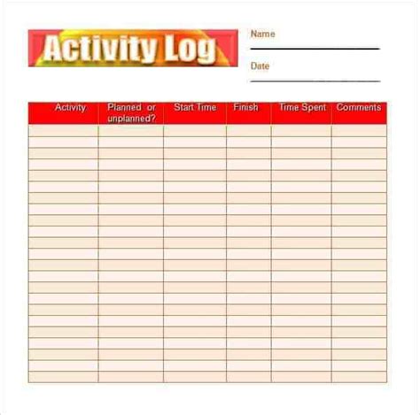 Mileage log compliant concept template. 10+ Daily activity log templates - Word Excel PDF Formats