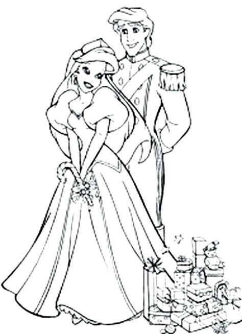 Prince Eric Little Mermaid Coloring Pages Sketch Coloring Page