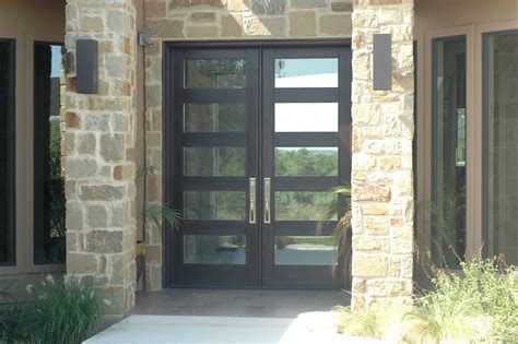 Black and charcoal grey front doors can increase a home's resale value by more than $6,000.it's a classic and modern choice that draws a beautiful contrast from all but black home exteriors, attracting buyers' eyes to the entry. Modern Wood Door: 8ft Rubi Double Entry Door | Double ...