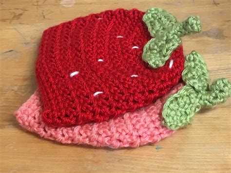 Strawberry Crochet Hat Pattern Newborn Hat Mud Paper Scissors
