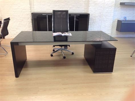 Pin On Luxury Black Glass Executive Desks With Drawers