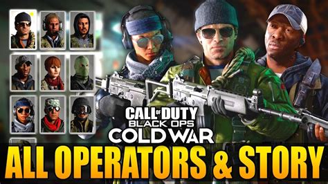 Black Ops Cold War All Operators And Multiplayer Story Youtube