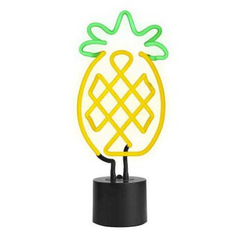 Amped Co Pineapple Neon Desk Light 6 X17 Neon Signs Led Light