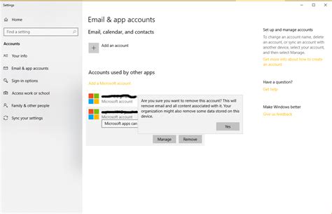 How To Remove One Microsoft Account On My Pcwindows 10 Microsoft